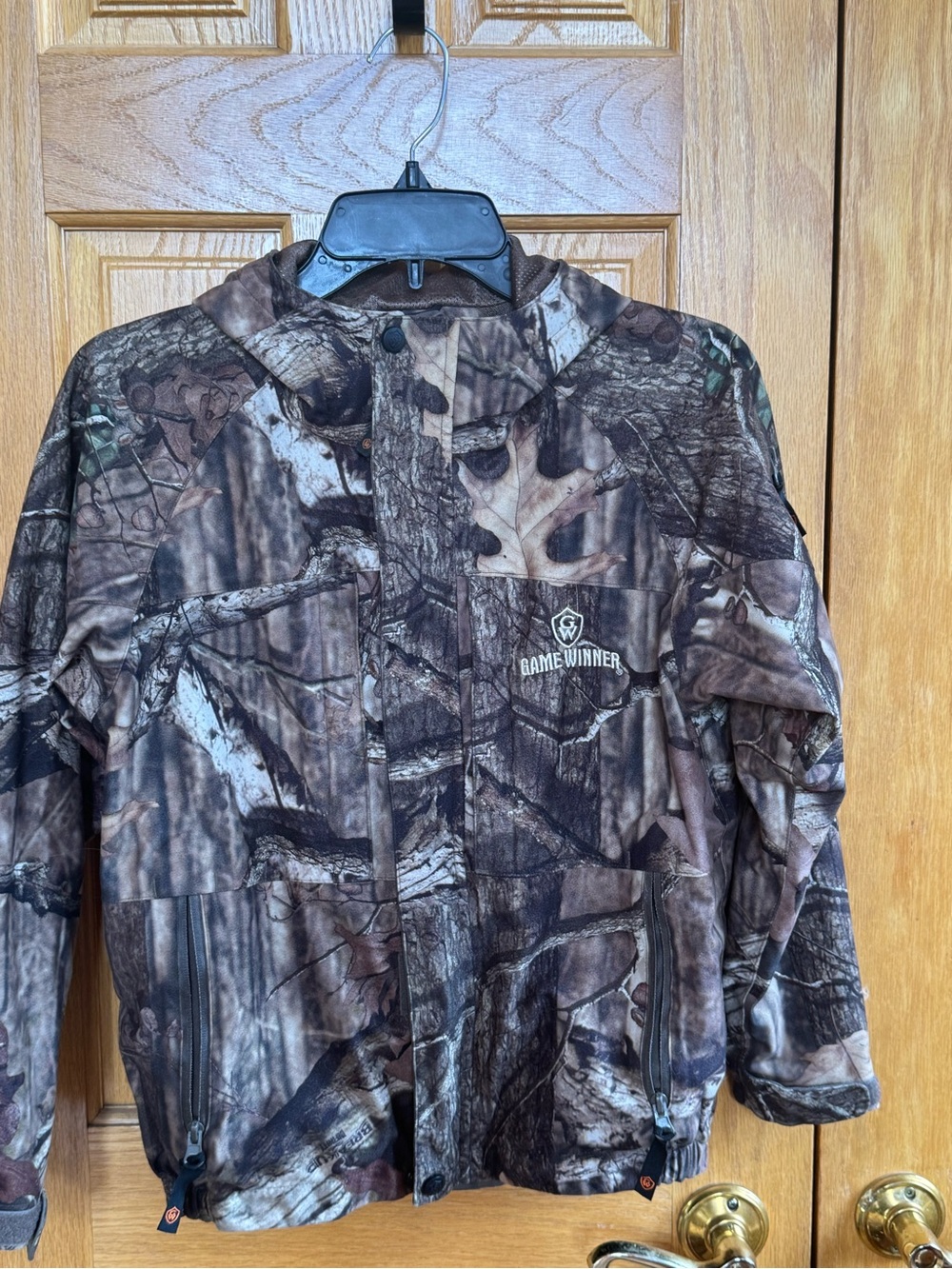 Game Winner Kids' Brown Camo Waterproof Jacket